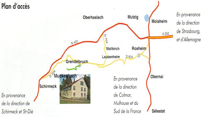 plan d'acc&egrave;s